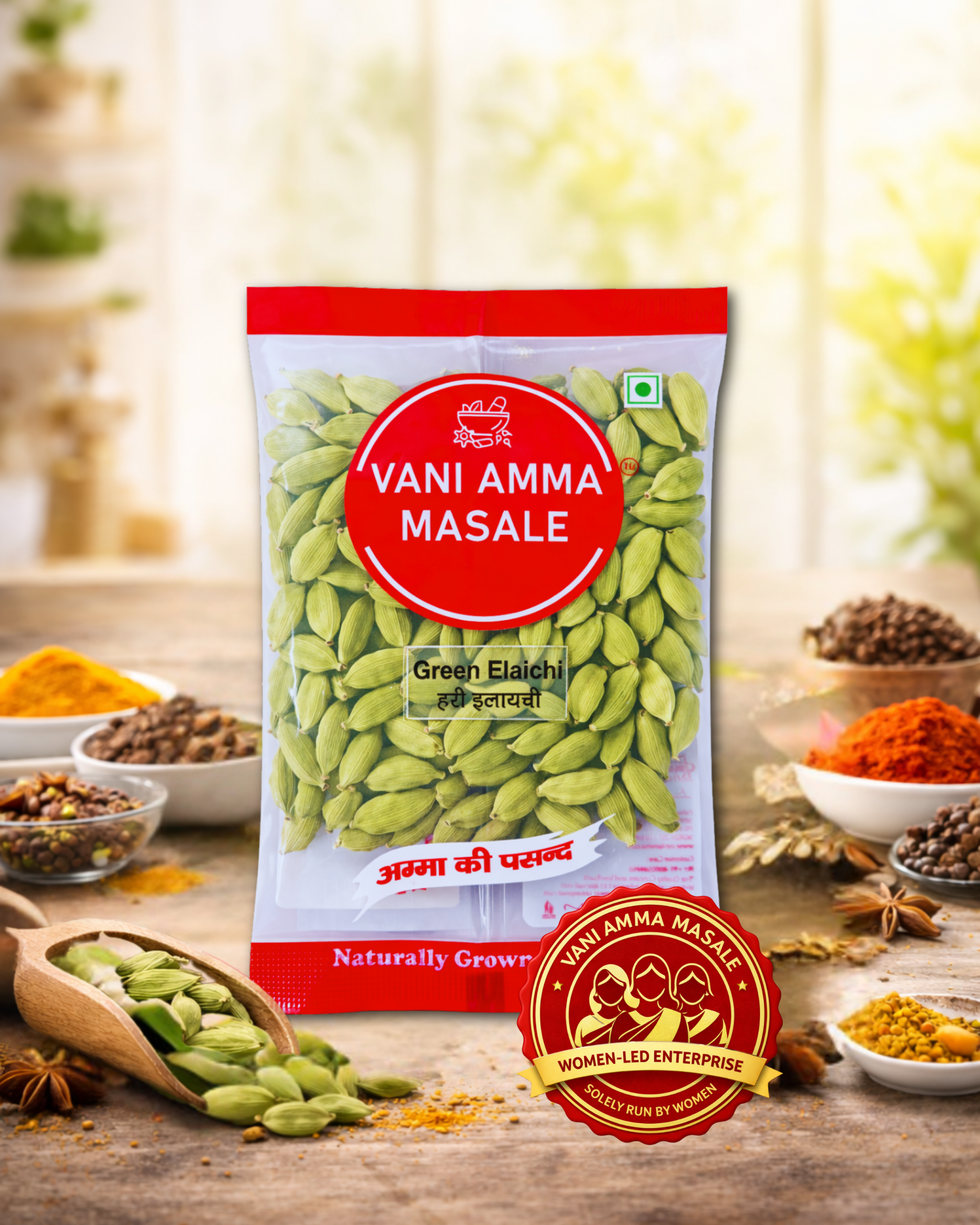 Vani Amma Masale Premium Green Elaichi – The Royal Aroma of Authentic India - Image 3
