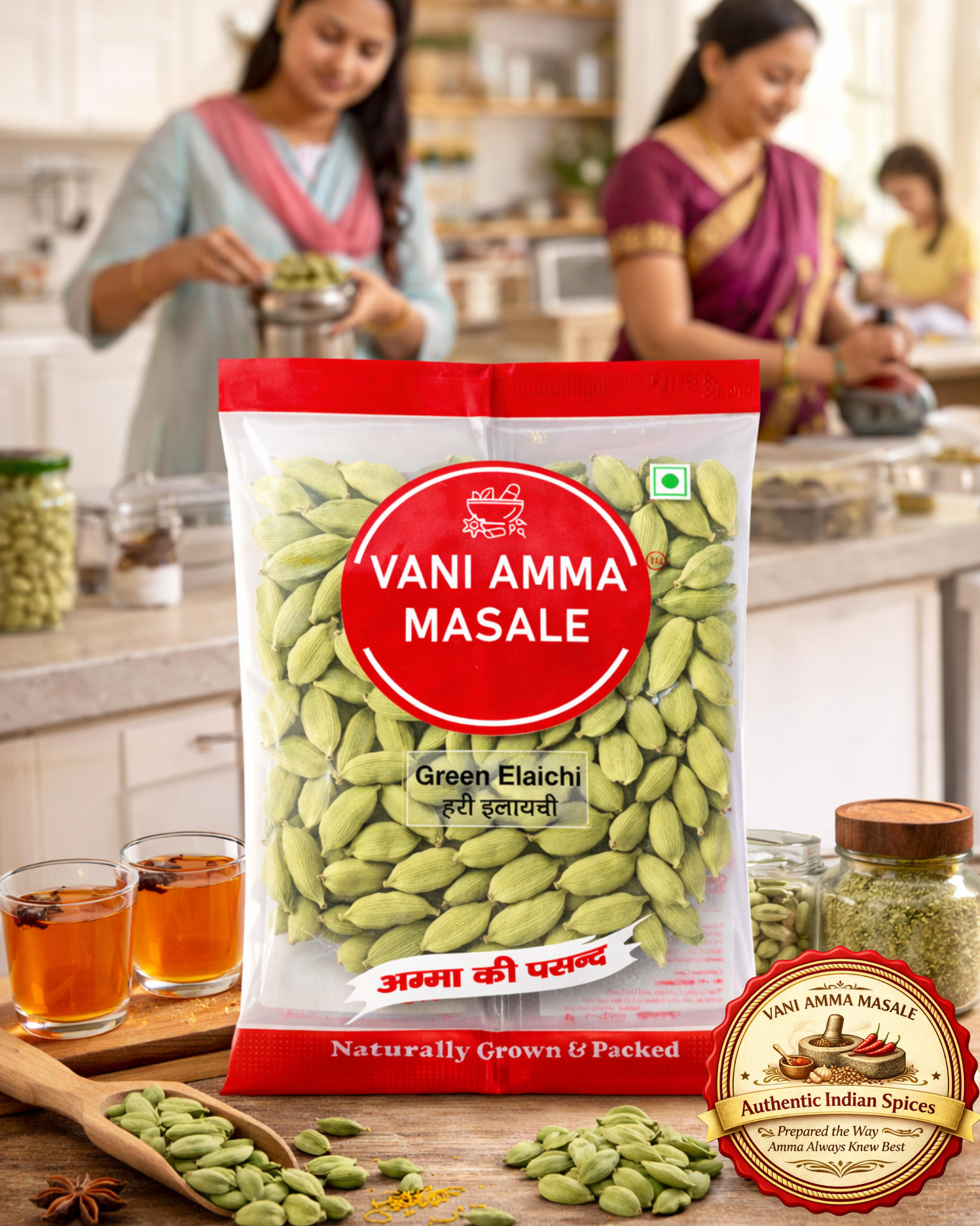 Vani Amma Masale Premium Green Elaichi – The Royal Aroma of Authentic India - Image 4
