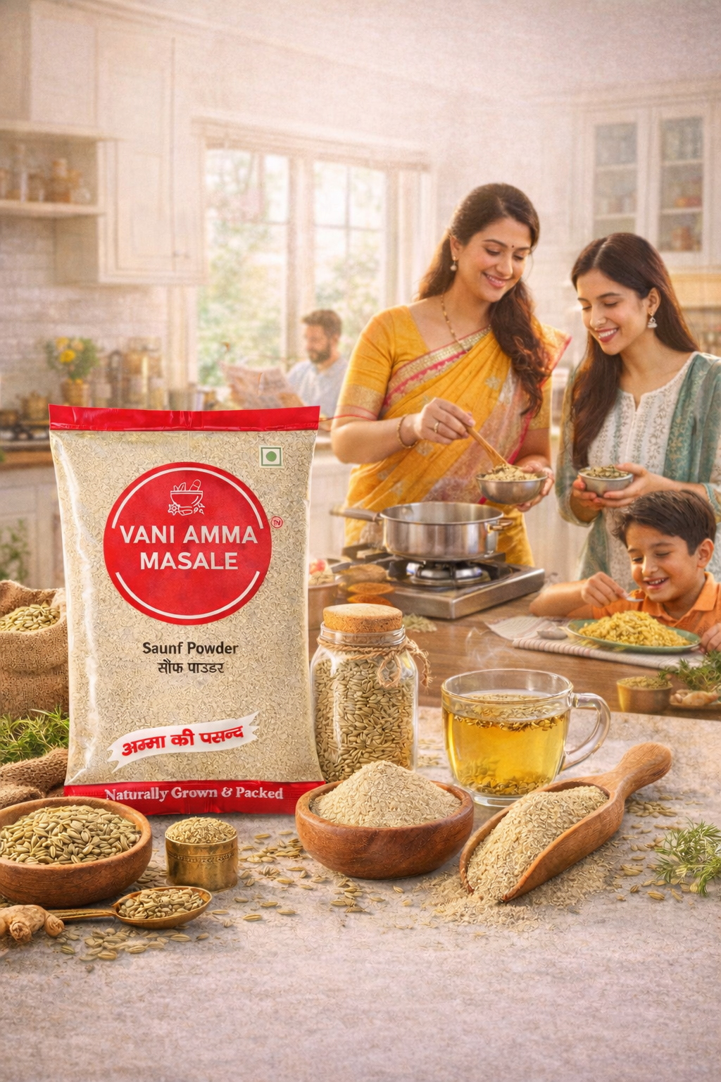 Vani Amma Masale Premium Saunf Powder – Naturally Sweet, Aromatic & Pure - Image 2