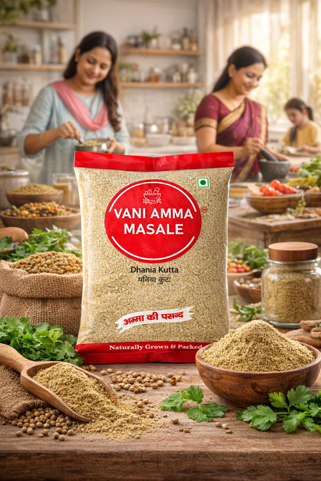 Vani Amma Masale Premium Dhaniya Kutta – Fresh Crush, Natural Aroma & Authentic Indian Warmth - Image 3