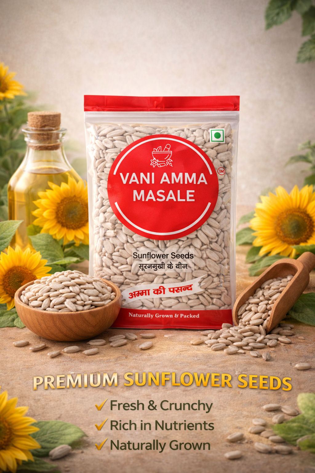 Vani Amma Masale Premium Sunflower Seeds – Pure, Nutritious & Naturally Fresh - Image 4