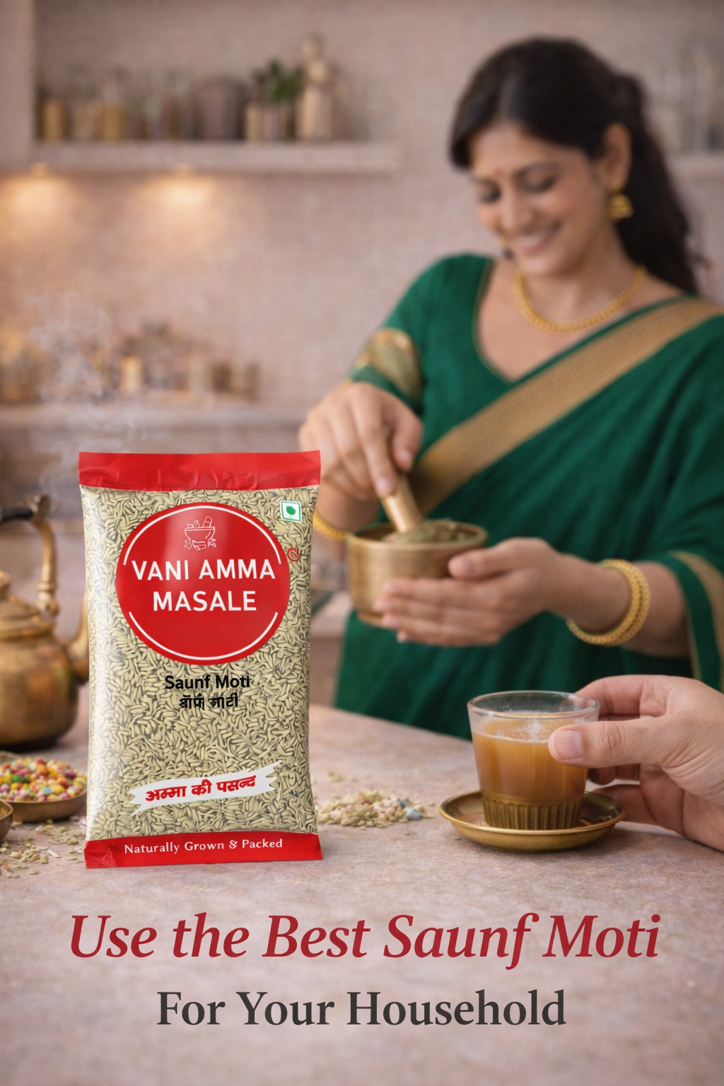 Premium Saunf Barik – Finely Aromatic, Pure & Perfectly Balanced -Vani Amma Masale - Image 3