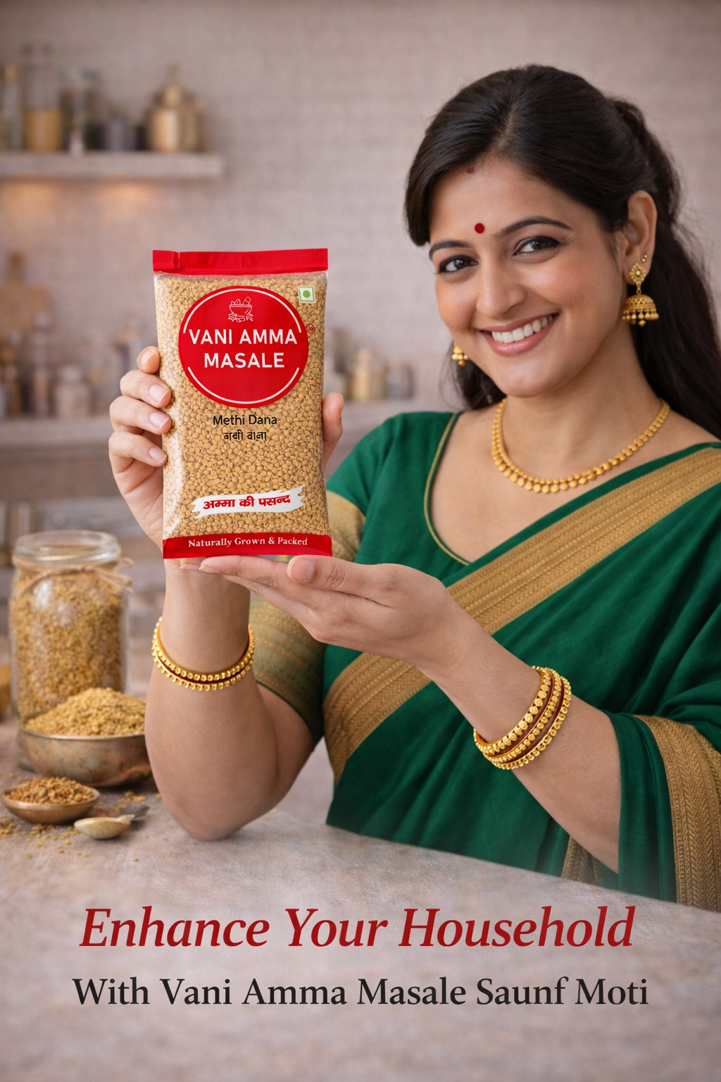 Premium Methi Dana – Naturally Robust, Aromatic & Pure - Vani Amma Masale - Image 2